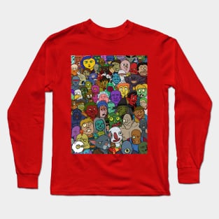 Creepy Creature Coloring Collection - Cover Art Long Sleeve T-Shirt